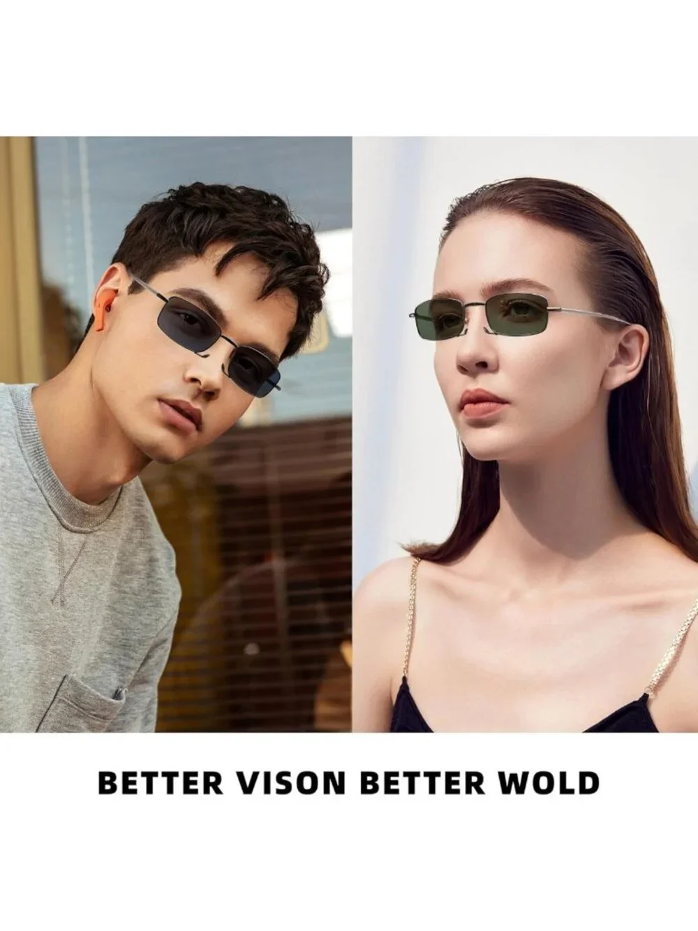 Polarized Folding Sunglasses for Men & Women - UV Blocking, Spring Hinge, Case
